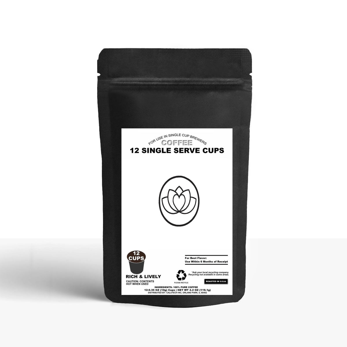 12 Pack Single Serve Coffee Capsules